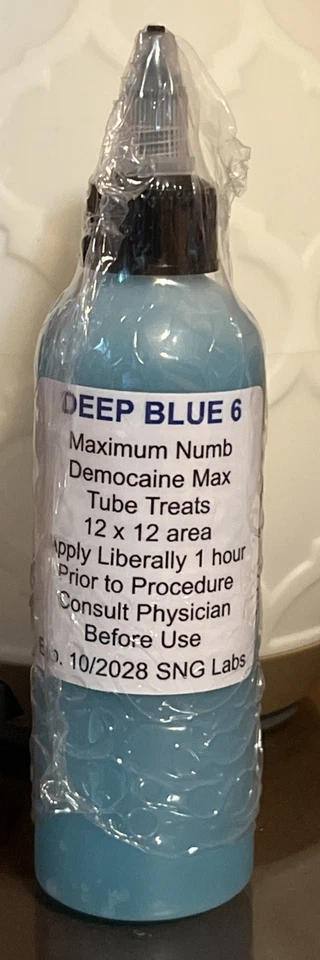Deep Blue 6 Better Than Lidocaine Dermocaine Max Tattoo Piercing Numbing GEL