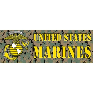 U.S. MARINE CORPS BUMPER STICKER - BEST QUALITY - FREE SHIPPING - NEW - Picture 1 of 1