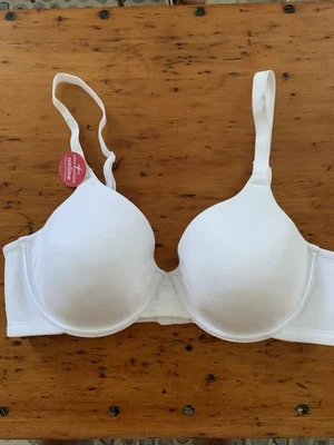 Sujetador suavizante Vanity Fair 76528 blanco radiante talla 36C UW cobertura completa nuevo sin etiquetas Foto 1 de 4