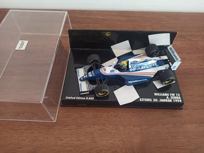 F1 Williams FW15 Ayrton Senna Estoril 20. Januar 1994 Minichamps 1/43 - Immagine 1 di 4