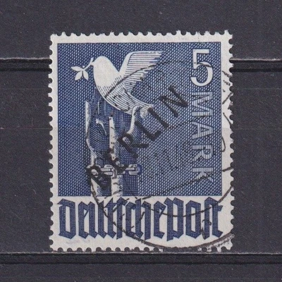 BERLIN 1948, Mi# 20, CV €750, Black overprint, signed, Used - Image 1 of 2