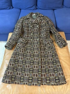 Women’s Wool Coat Marshal Field And Company Made In France Vintage Size Medium - Picture 1 of 12