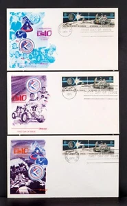 FLEETWOOD 1971 APOLLO 15 HUNTSVILLE AL. SET OF 3 SPACE FDC MINT/FINE. - Picture 1 of 2