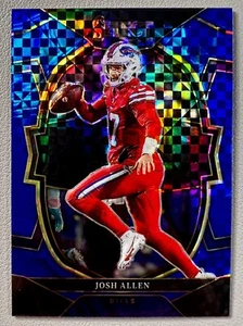 Josh Allen 2022 Panini Select NFL Blue Checkerboard Concourse #97 Bills /199 - Bild 1 von 7