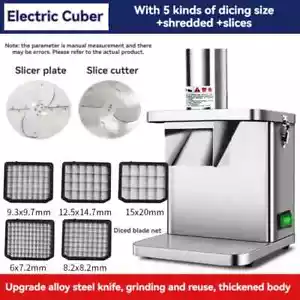 Automatic Multifunctional Vegetable Cutter Slicer Electric Dicing Machine - Picture 1 of 25