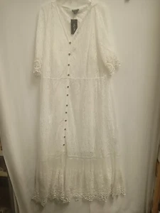 City Chic Maxi Summer Lace Dress Size XL/22 - Picture 1 of 11