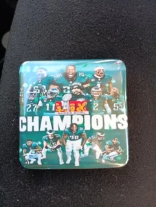 LIX Super Bowl Philadelphia Eagles Champs 2x2 Magnet - Picture 1 of 2