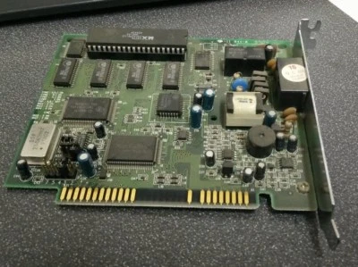 2x Rockwell V1433VQH-X 8-Bit ISA 33.6Kbps V.34 Voice Modem Cards - Image 1 of 2