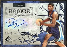Rudy Gay 2006-07 Upper Deck SP Signature Edition Rookie Graphiti Auto /50