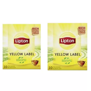 4 Pack Lipton Yellow Label Black Tea 40 Bags FREE SHIP - Picture 1 of 1