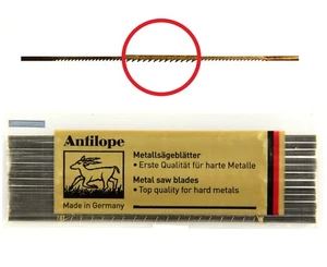 Antilope Jeweler Metal Saw Blades ##8/0 - 14. Pack of 12 pcs. Made in Germany - Picture 1 of 6