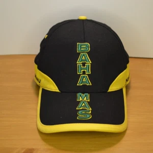 Bahamas Hat Strapback - Green, Black & Yellow (Dorsett, Nassau, 90s) Vintage - Picture 1 of 11