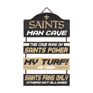 New Orleans Saints Man Cave Dangle Sign - Picture 1 of 1