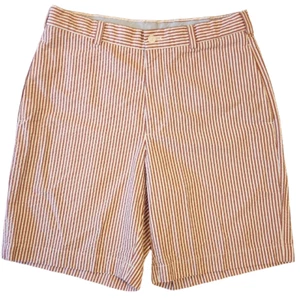 Herrenshorts 32 Brooks Brothers Seersucker rot gestreift Chino - Bild 1 von 4