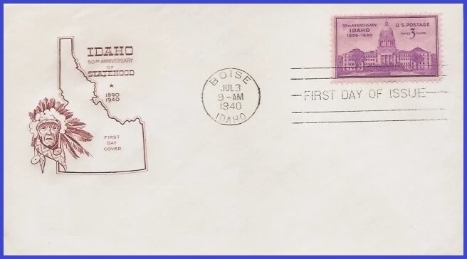 USA5 # 896 U/A HOUSE OF FARNAM FDC   Idaho Statehood - Image 1 of 1