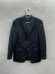 Apt 9 Mens Blazer Size 38S Black Two Button Up Sports Coat - Picture 1 of 12