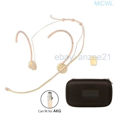Foldable Head Mic Microphone for AKG 3Pin XLR mini with case - Image 1 of 4