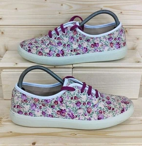 Hotter Mabel Floral Canvas Pumps Casual Beach Summer UK Size 7/EU 41 (Used) - Picture 1 of 14
