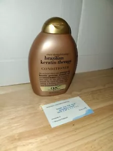 OGX Ever Straightening + Brazilian Keratin Therapy Hair-Smoothing Conditioner - Picture 1 of 4