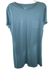 Vestido informal tejido Jockey camiseta verde azulado vestido talla grande para mujer’s - Imagen 1 de 3