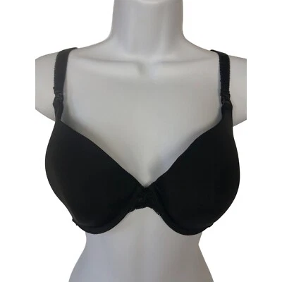 Sujetador de maternidad para mujer talla 40C con clip de encaje negro forrado con aros Foto 1 de 4
