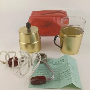 Calentador líquido de inmersión Hylite de colección con estuche y taza café té viaje 110 V Japón - Imagen 1 de 18