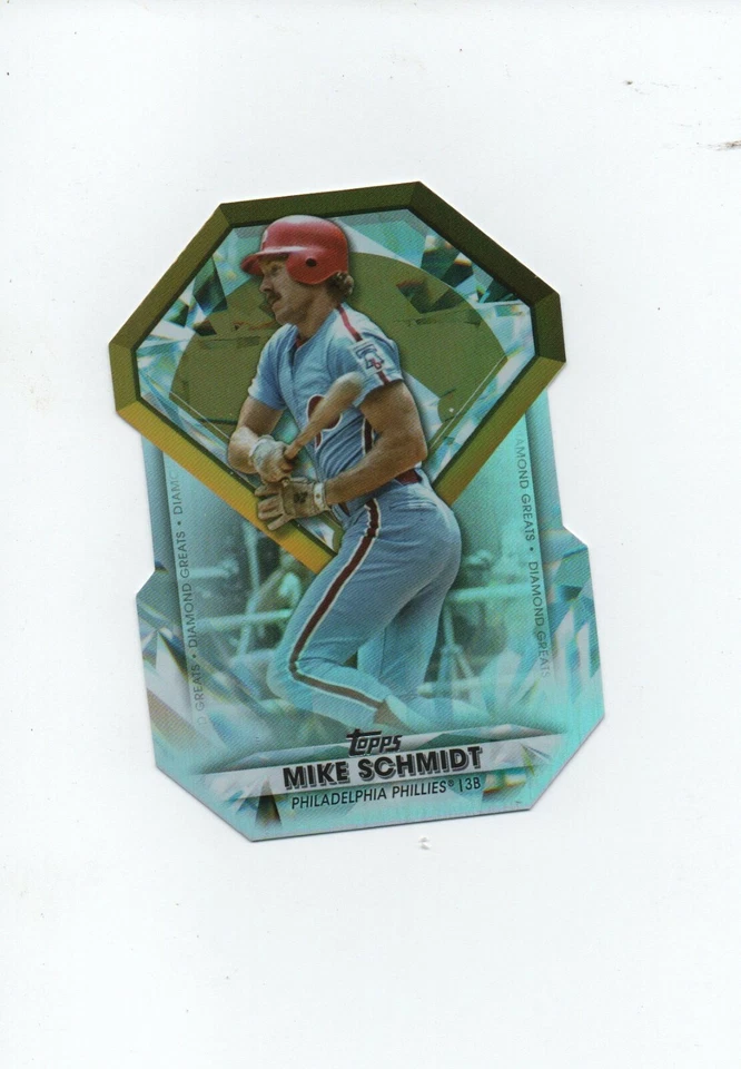 MIKE SCHMIDT 2022 TOPPS DIAMOND GREATS DIE CUT INSERT - Image 1 of 1