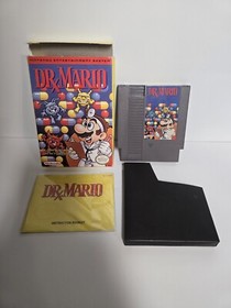 Cartucho de juego Dr Mario Nintendo NES completo en caja en caja original con manual y cubierta antipolvo