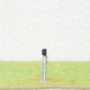 1 x N scale model train block signals railway LED light 2 aspect silver #160S2RS - Picture 1 of 5