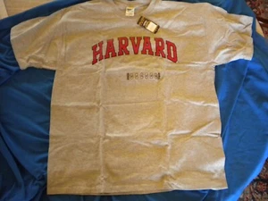 HARVARD NO POCKET GREY GRAY T-Shirt-XL- SPORTS ACADEMIC NEW WITH TAG - Picture 1 of 5