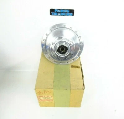 Conjunto de tambor de freno de buje delantero genuino Kawasaki KD125 75-79 KD175 76-79 NUEVO DE STOCK Foto 1 de 3