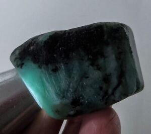 203Ct Natural Brazilian Green Emerald Crystal Facet Rough Specimen YMDa2827
