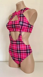 Schminke 👛 Xfactor Cuadros Tartán Cuadros Polo Ropa Baile Conjunto Body Leotardo  - Imagen 1 de 17