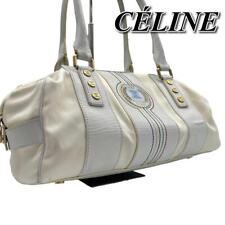 Auth Celine Duffle Bag 2004 Athens Olympics Limited Triomphe Mini Gold Hardware