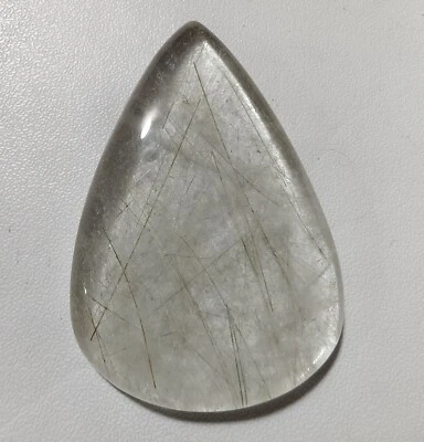 82.20 Cts Natural Rutilated Quartz Cabochon Gemstone 47.5x31.6x7.3 MM - Image 1 of 3