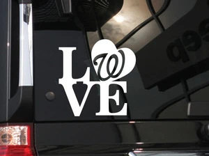 I Love Washington Nationals Baseball ! Vinyl Car Decal Sticker 5.5"(w) - Foto 1 di 2