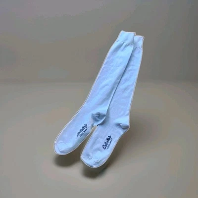 New Cabela's Mens Over-The-Calf COOLMAX Liner Socks White "Stay-up" Design SZ L - Image 1 of 4