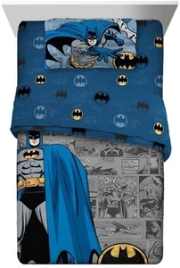BATMAN Kids Twin/Full Comforter & Pillowcase Set - Picture 1 of 6