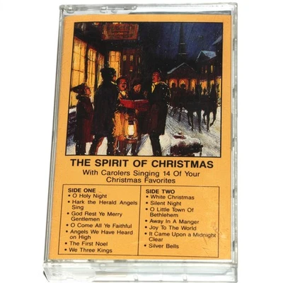The Spirit Of Christmas with Carolers Singing 14 Favorites Cassette 1987 TESTED - Image 1 of 4