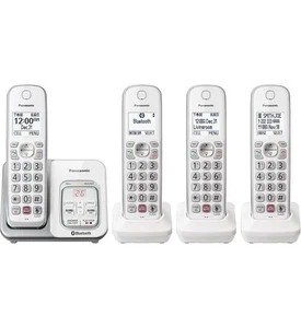 Panasonic Cordless Phone System Digital Answering Machine 4 Handsets KX-TGD864 - Zdjęcie 1 z 8