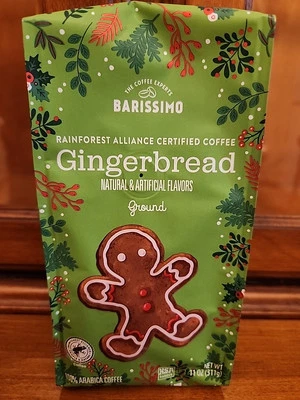 Barissimo 研磨咖啡姜饼中号烤 11 盎司假日限量版 Ed Flavor  — 第 1/4 张图片