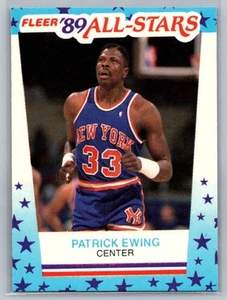 1989 Fleer Basketball All Star Stickers Patrick Ewing #7 - Picture 1 of 2