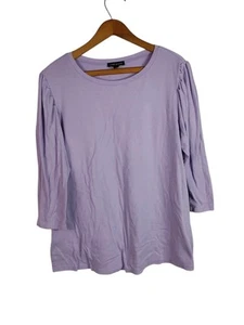 Lane Bryant Women's Blouse 3/4 Sleeve Lavender Purple Size 10/12 - Picture 1 of 9
