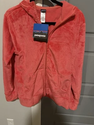 NUEVO CON ETIQUETAS Patagonia Peluche Synchilla Sudadera con Capucha Chaqueta Cremallera Completa Polar Sincronización Para Mujer talla LG Foto 1 de 4