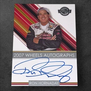 Ron Hornaday PACK PULLED NASCAR CHAMP HOF signed card 2007 WHEELS AUTHENTICS - Picture 1 of 2