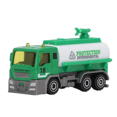 Toy 4 Pcs Garbage Truck Toy 1/32 Scale Inertial Drive Sanitation Vehicle Mo - Image 1 of 4