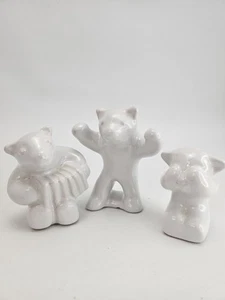 L. Hjorth Danmark Musical Bear Figurine Set Of 3 - Picture 1 of 8