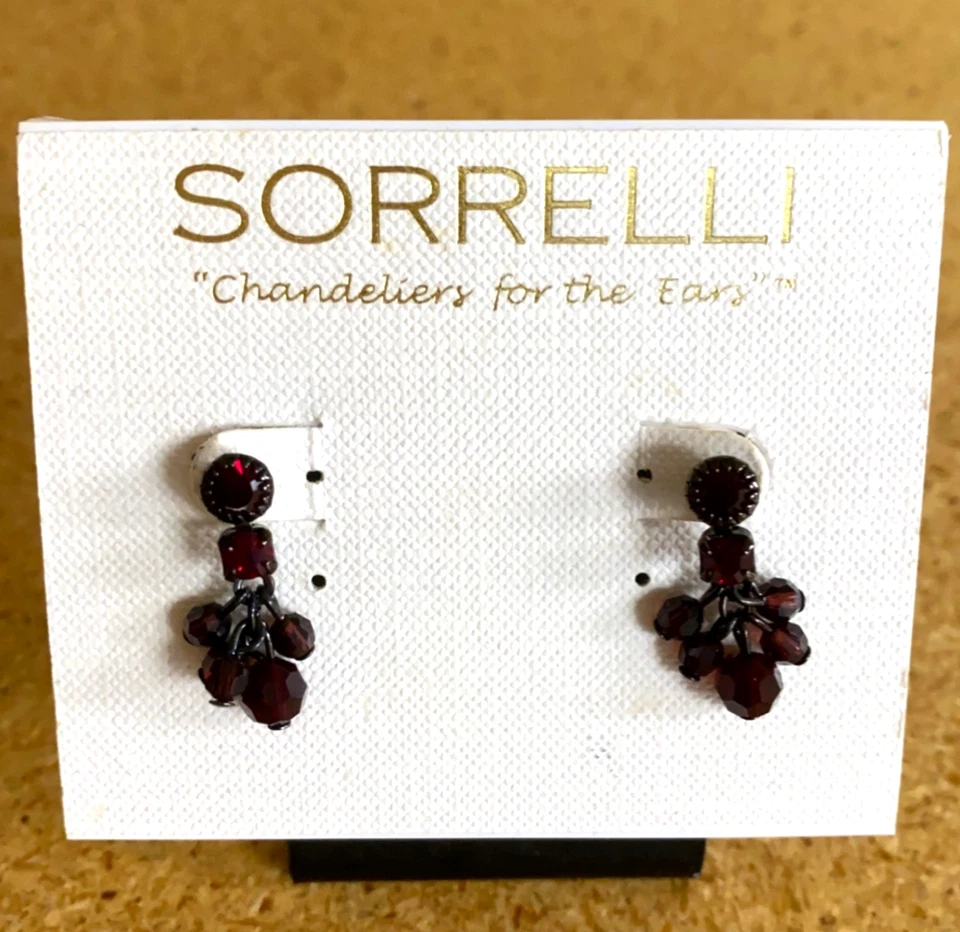 Pendientes de araña Sorrelli Post de colección para las orejas cristales rojos nuevos con etiquetas Foto 1 de 4