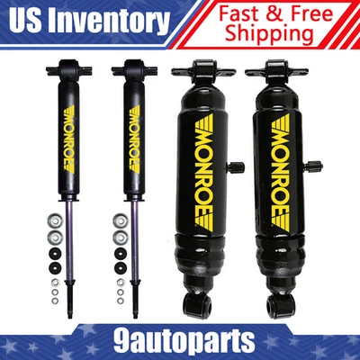 Monroe Front Rear Max-Air Shocks Absorber Fits 1974 Pontiac Parisienne Set of 4 - Image 1 of 4