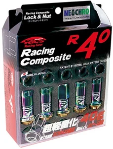 Project Kics KRC03N 12x1.25 R40 Neo Chrome Lug Nuts - 20 Pack - Picture 1 of 1